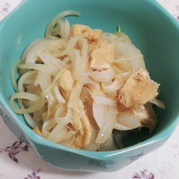 レンジで簡単作りおき！玉ねぎと油揚げのさっと煮